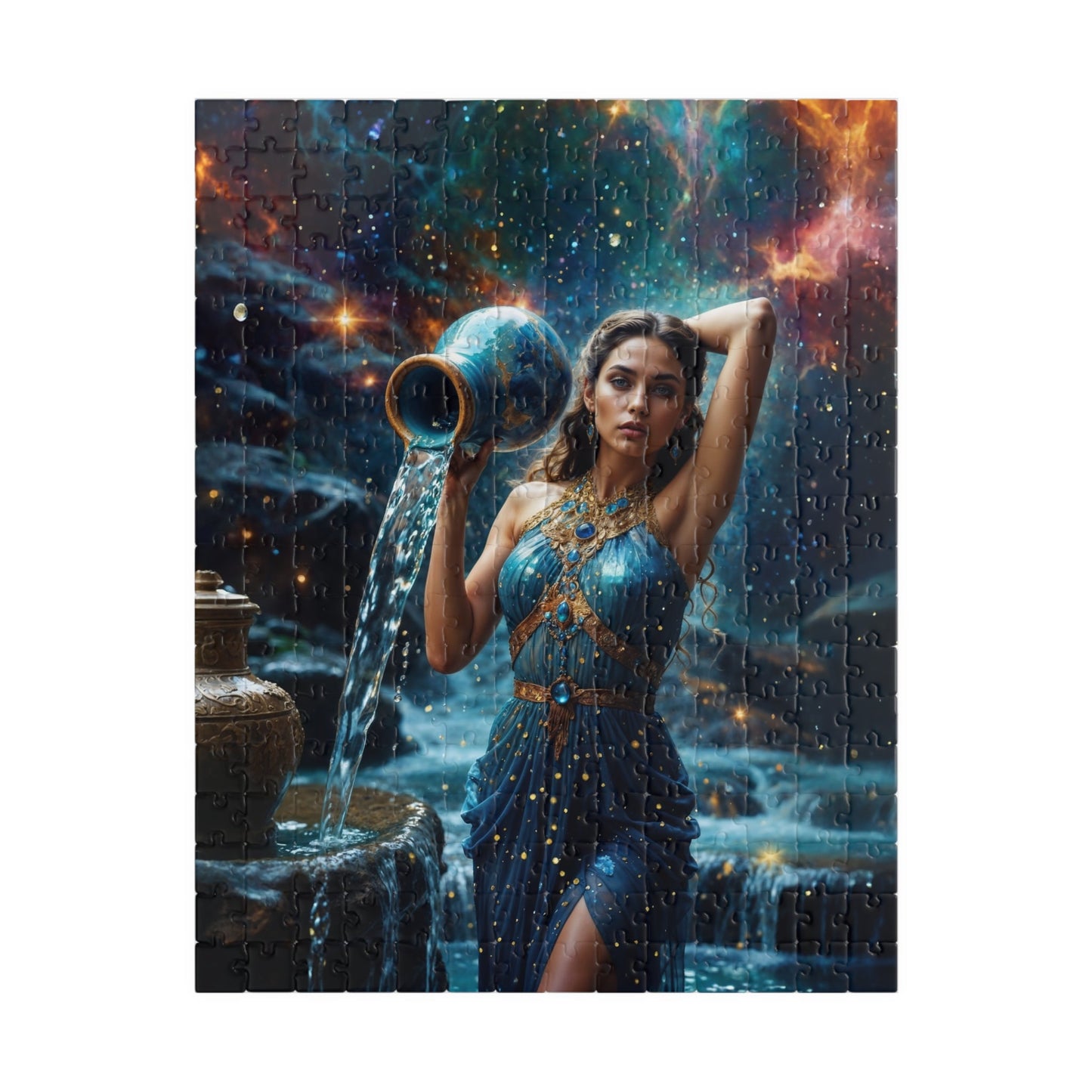 Puzzle - Aquarius Zodiac Artwork - 252 pcs (Vertical) - Puzzle