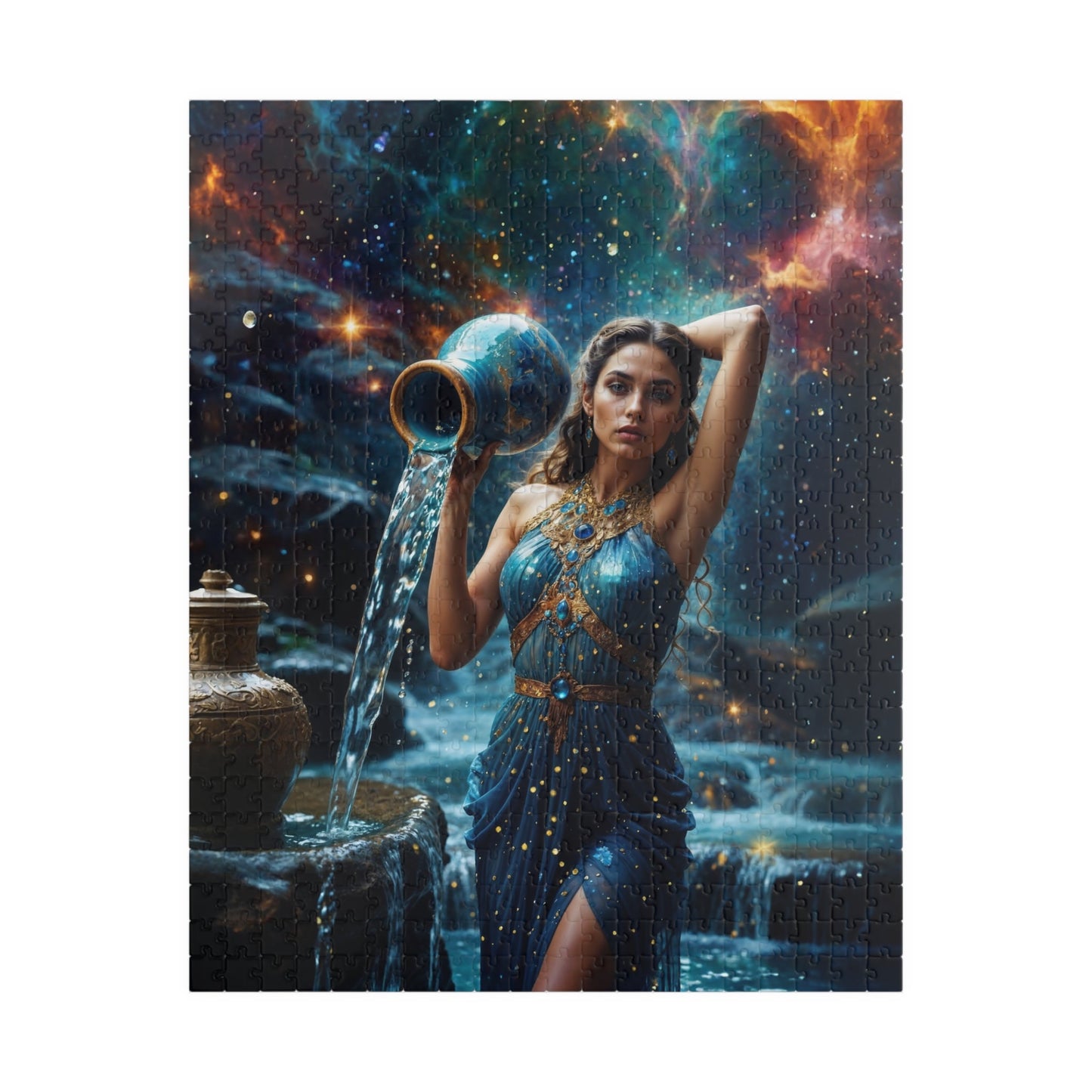 Puzzle - Aquarius Zodiac Artwork - 520 pcs (Vertical) - Puzzle