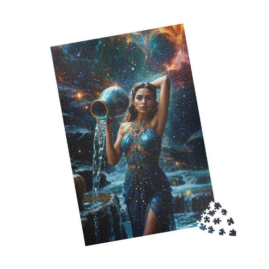 Puzzle - Aquarius Zodiac Artwork - Puzzle