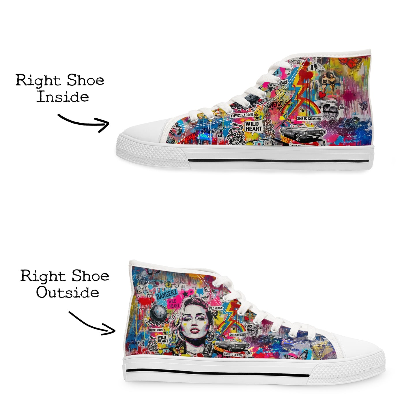 Women’s Graffiti High Top Sneakers