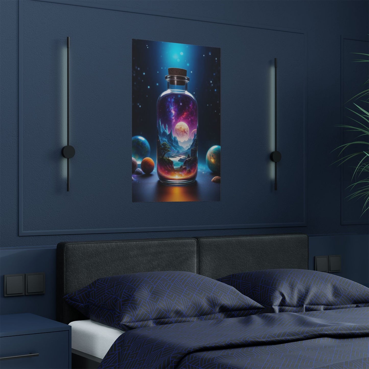 Satin Poster - Cosmic Fantasy Art - Poster
