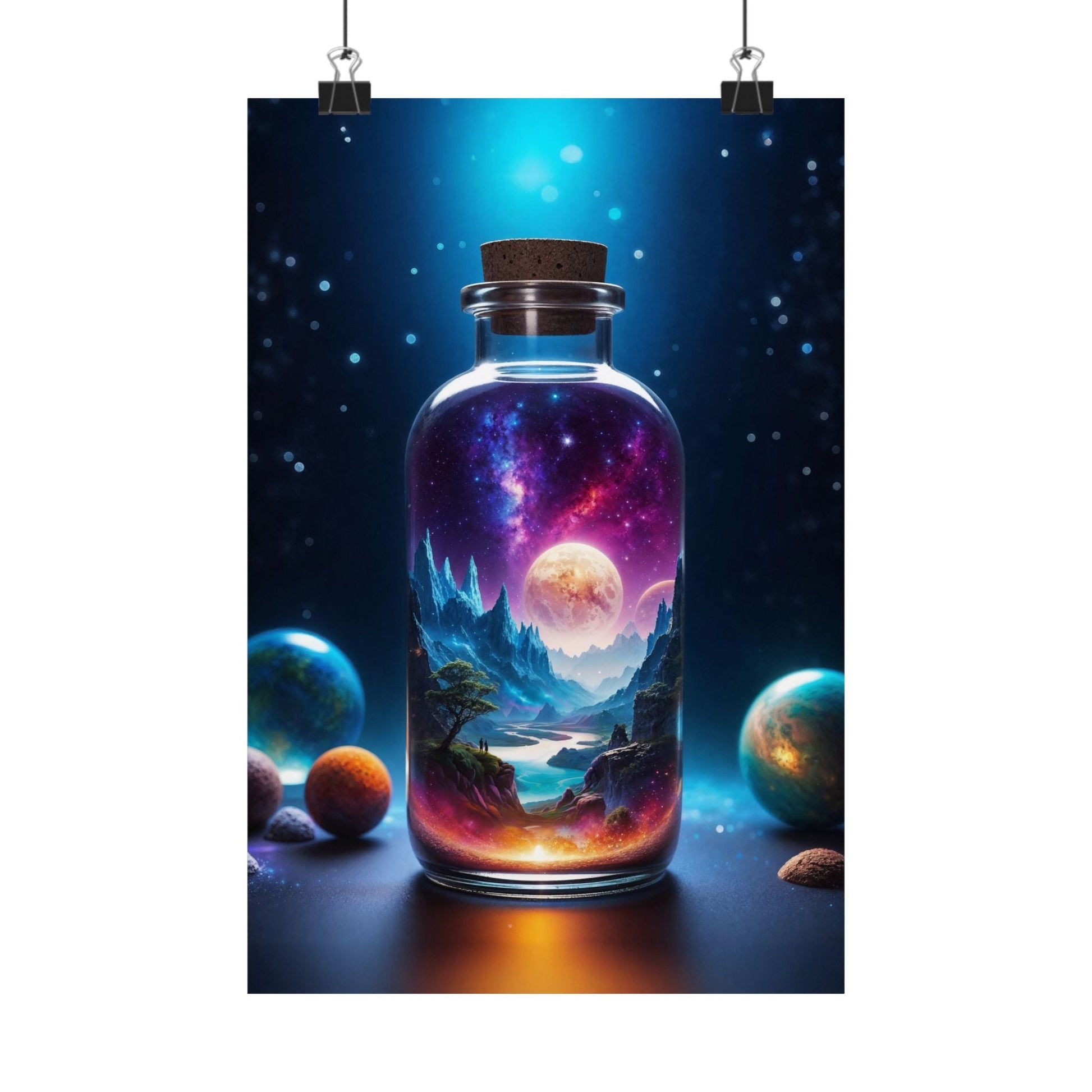 Satin Poster - Cosmic Fantasy Art - Poster