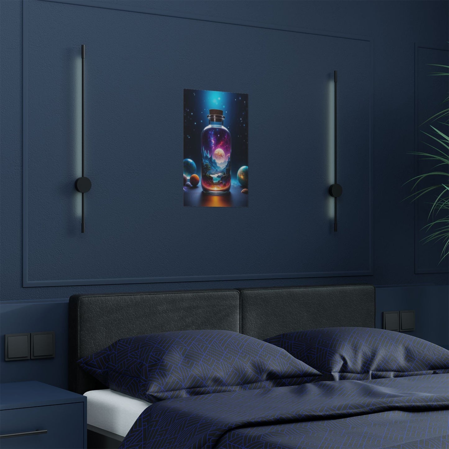Satin Poster - Cosmic Fantasy Art - Poster