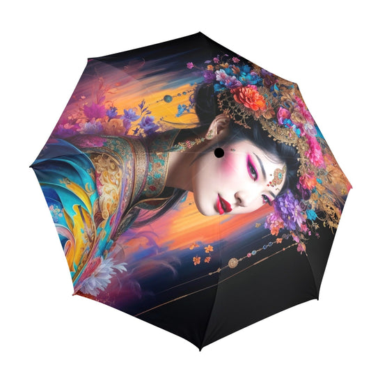 Semi-Automatic Foldable Umbrella - One size - Accessories