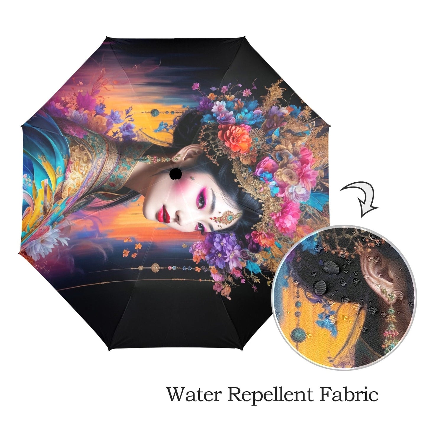 Semi-Automatic Foldable Umbrella - One size - Accessories