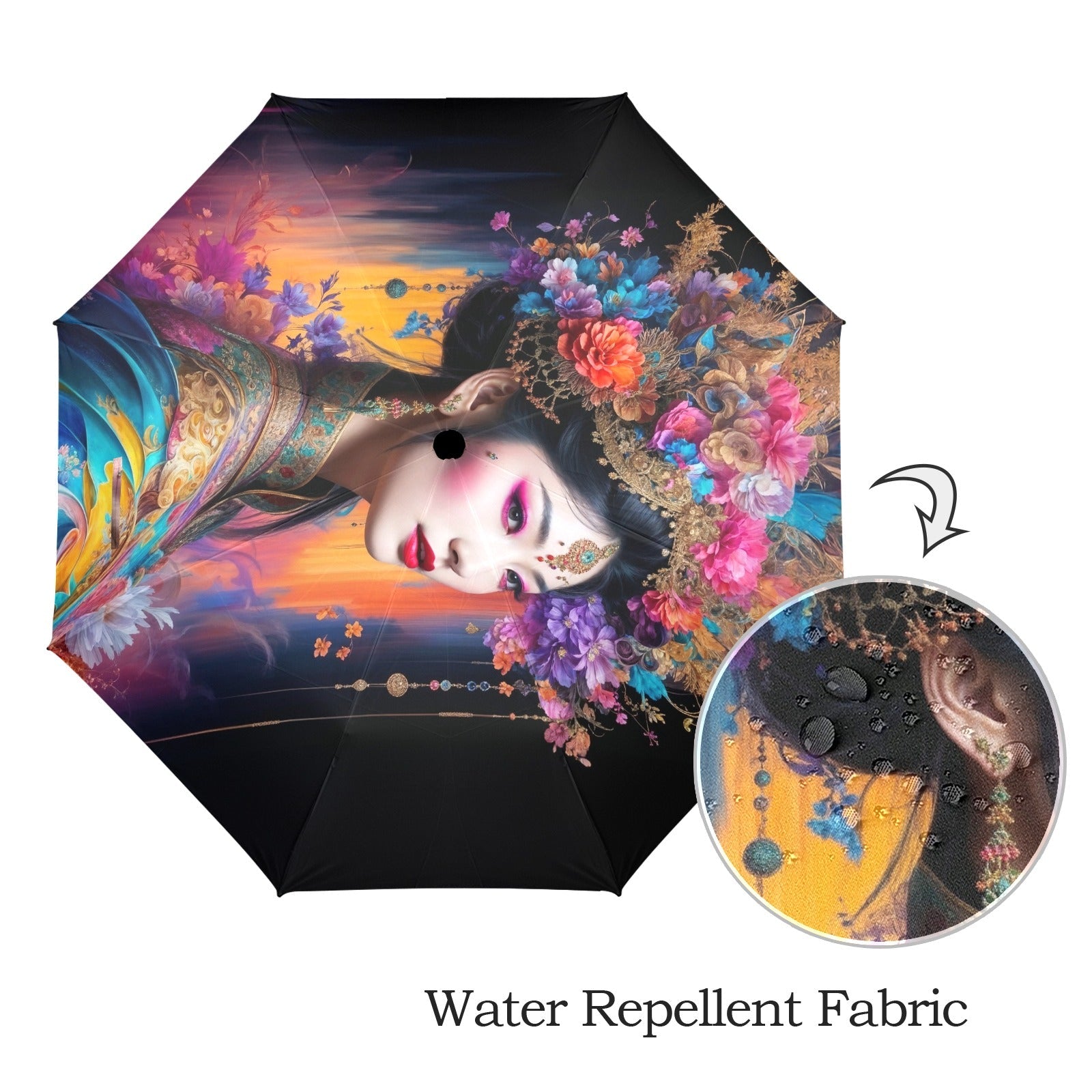 Semi-Automatic Foldable Umbrella - One size - Accessories