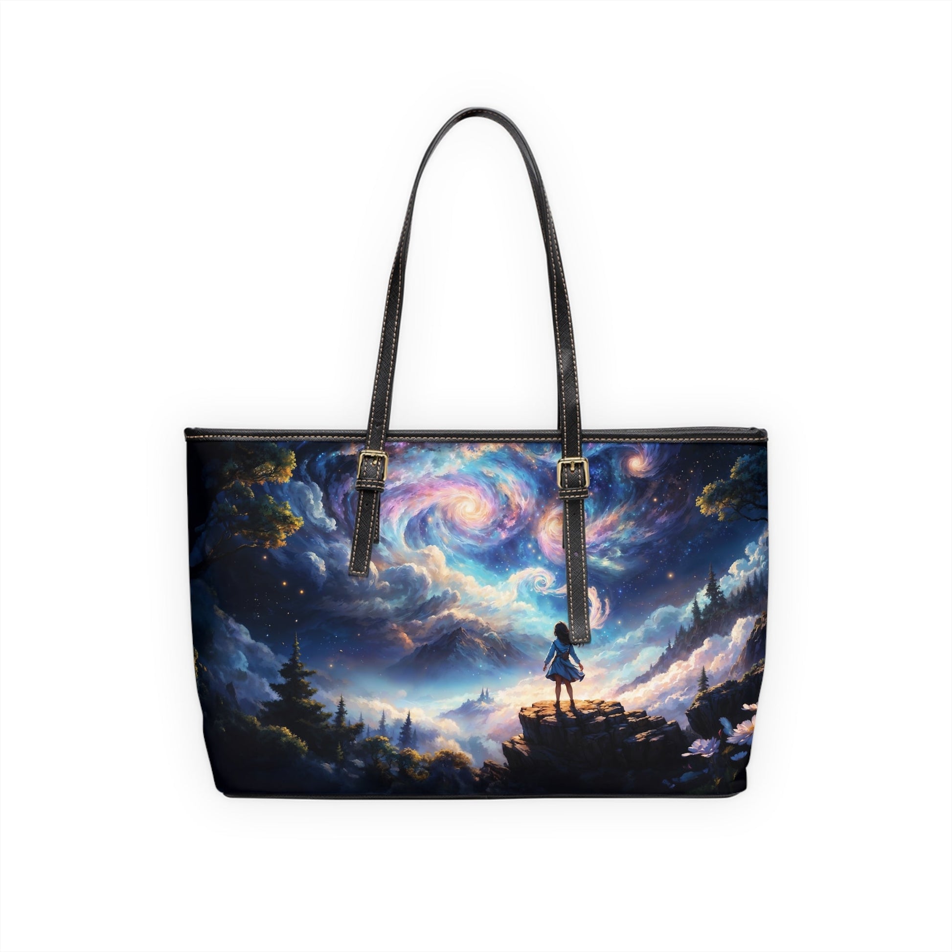 Shoulder Bag - Dreamy Landscape Painting with Little Girl - Bags