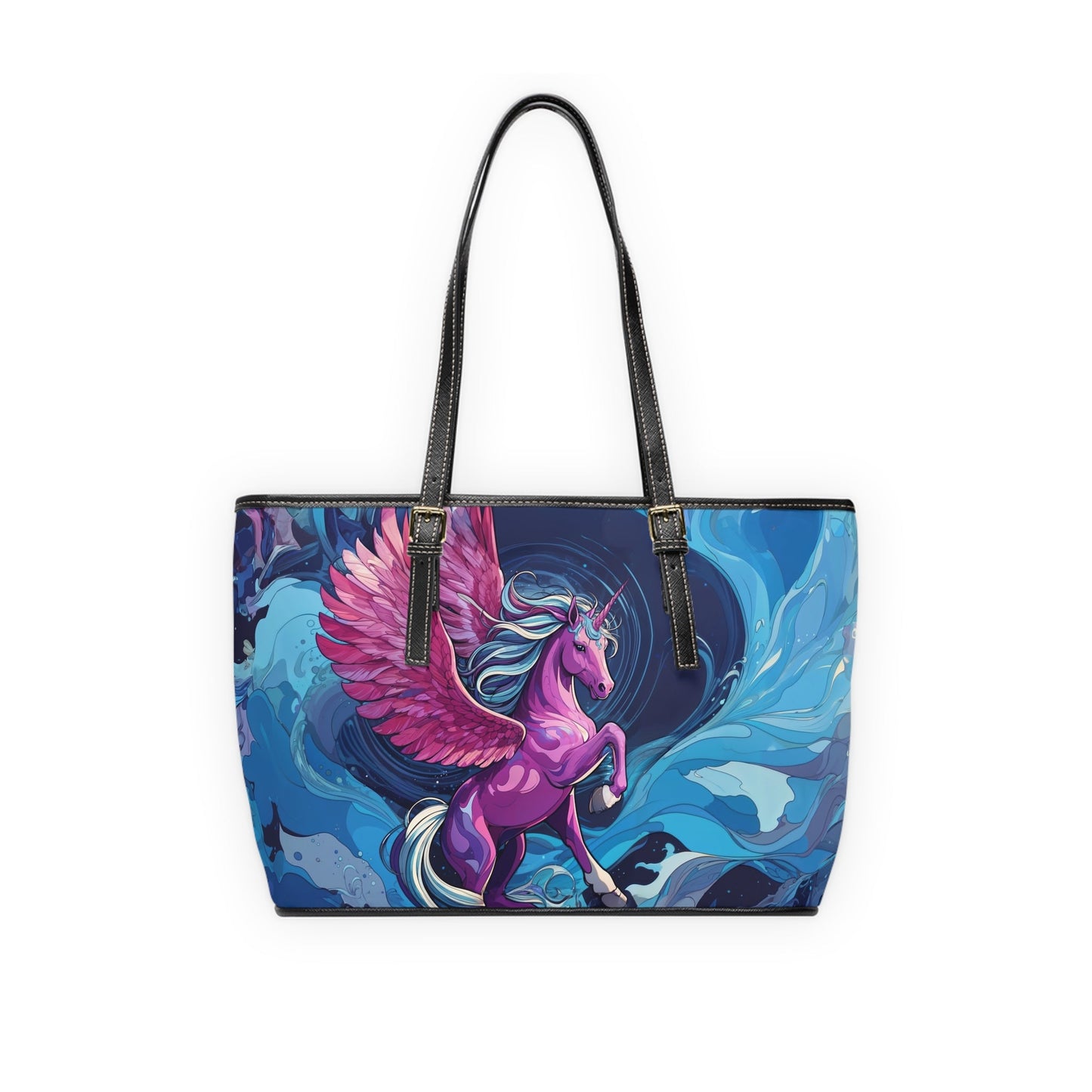Shoulder Bag - Dreamy Pink Unicorn Illustration - Bags