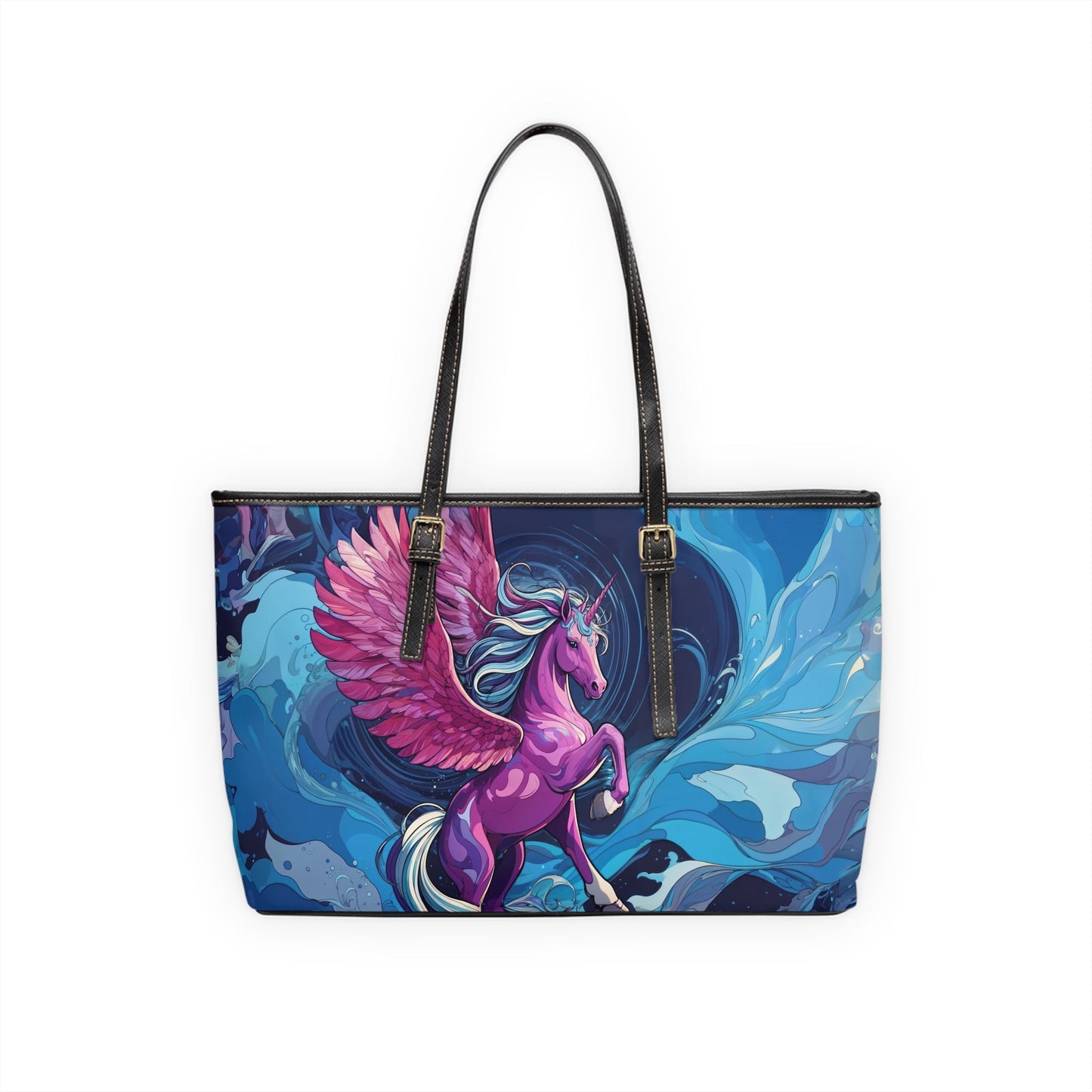 Shoulder Bag - Dreamy Pink Unicorn Illustration - Bags
