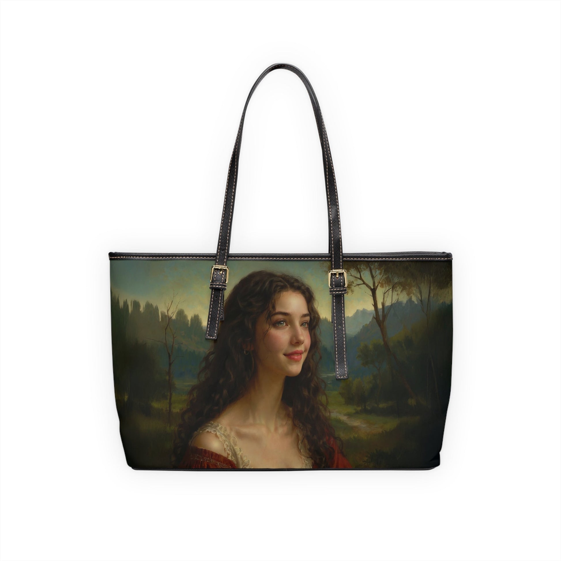 Shoulder Bag - Renaissance Style Mysterious Woman Painting - Bags