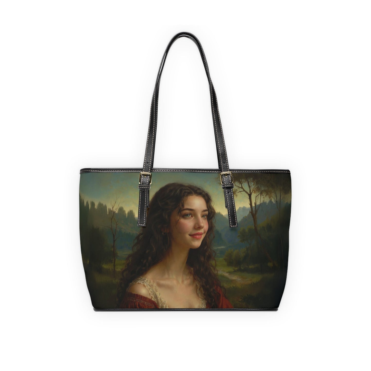 Shoulder Bag - Renaissance Style Mysterious Woman Painting - Bags
