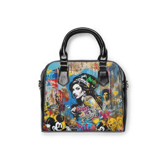 Shoulder Handbag - Amy Winehouse - 9.45’’ x 8.27’’ / Black - Bags