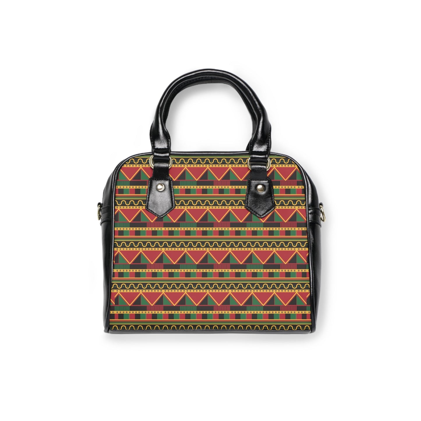 Shoulder Handbag - Aztec Vibes - 9.45’’ x 8.27’’ / Black - Bags