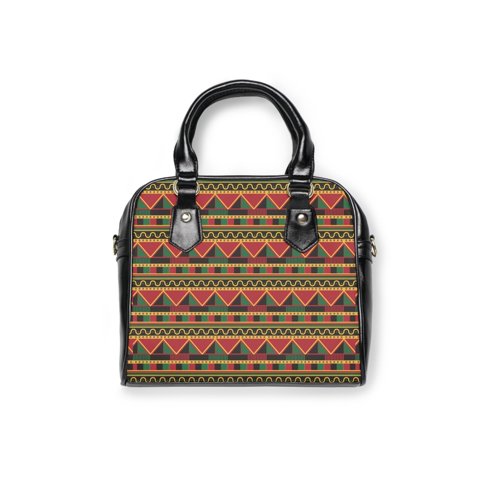 Shoulder Handbag - Aztec Vibes - 9.45’’ x 8.27’’ / Black - Bags