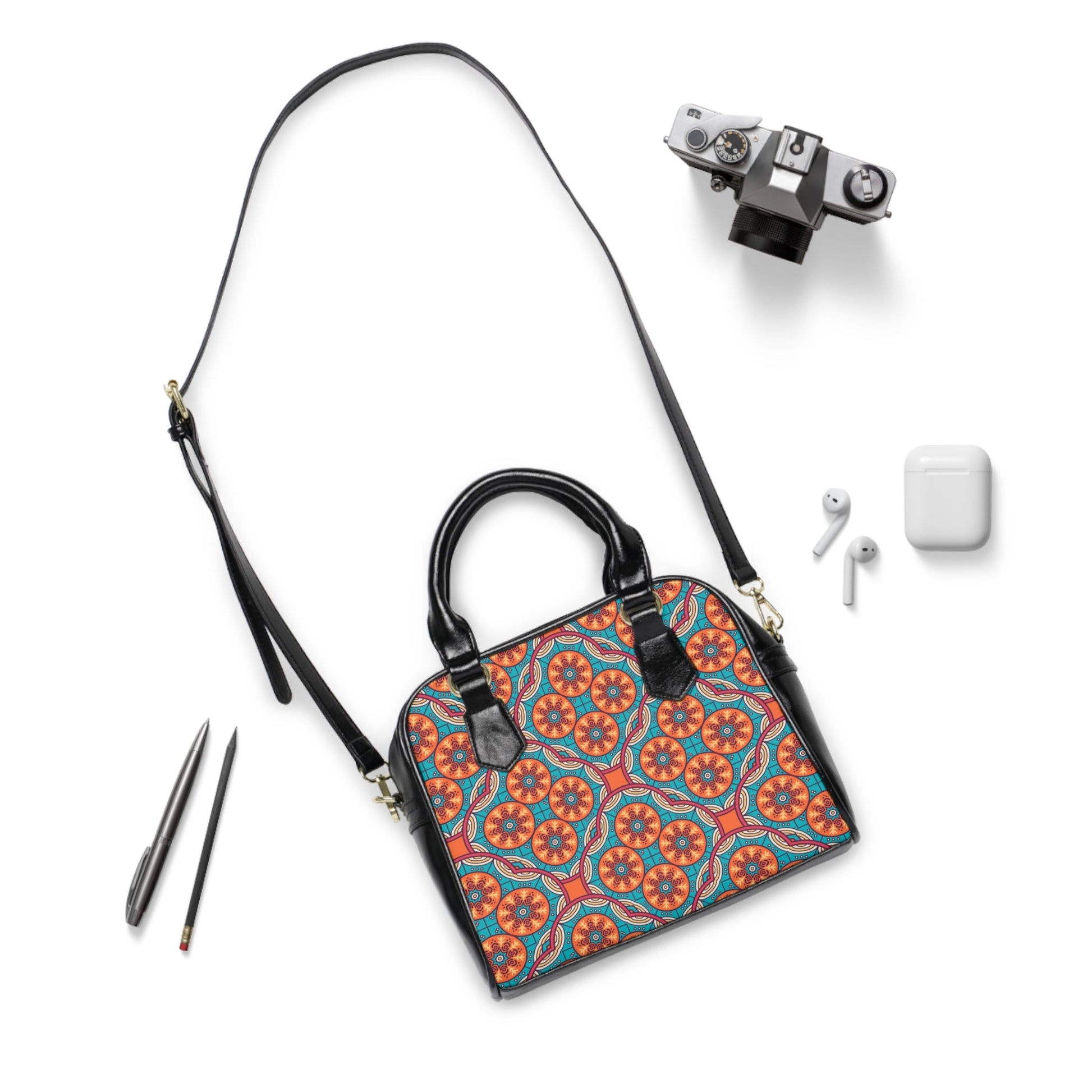 Shoulder Handbag - Oriental - 9.45’’ x 8.27’’ / Black - Bags