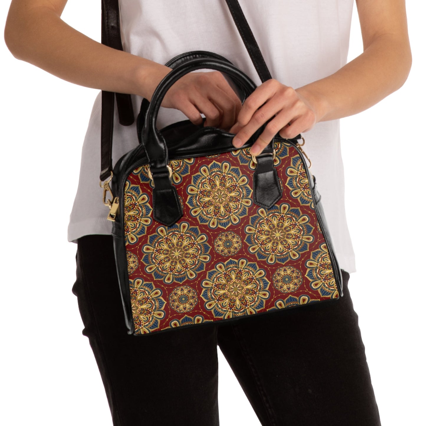 Shoulder Handbag - Oriental - 9.45’’ x 8.27’’ / Black - Bags