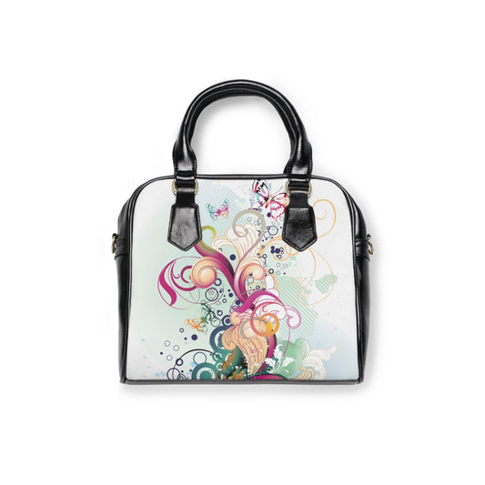 Shoulder Handbag- Ornaments - 9.45’’ x 8.27’’ / Black - Bags