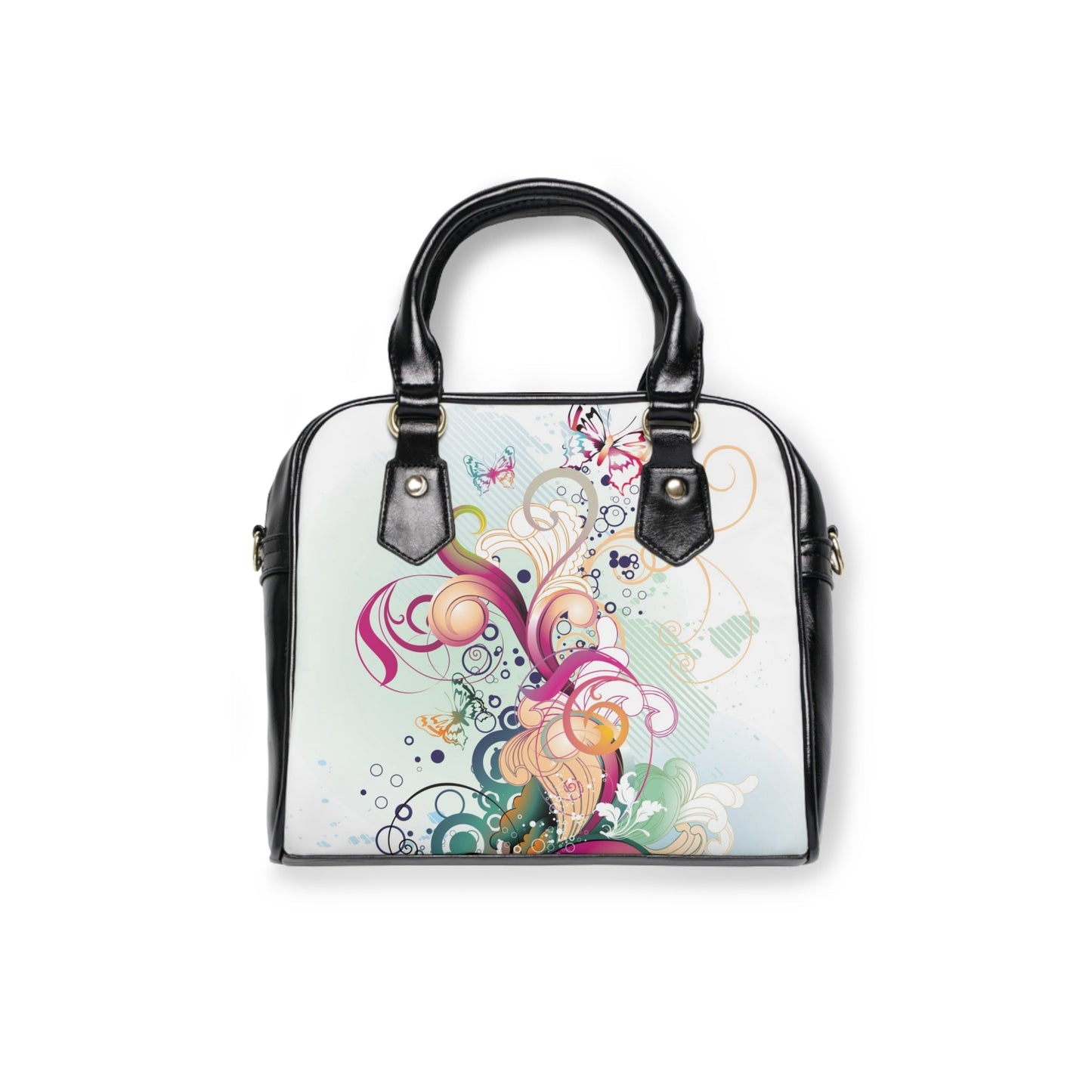 Shoulder Handbag- Ornaments - 9.45’’ x 8.27’’ / Black - Bags