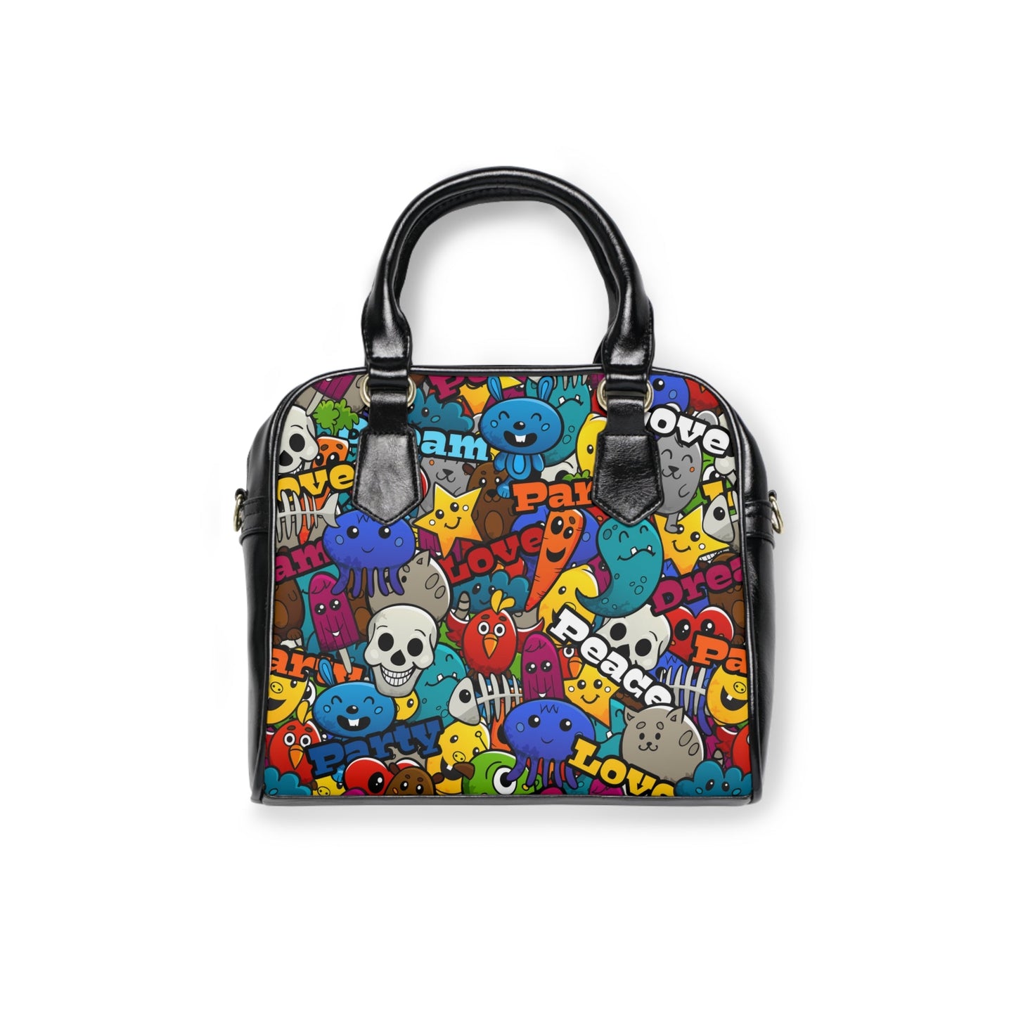 Shoulder Handbag - Street style - 9.45’’ x 8.27’’ / Black - Bags