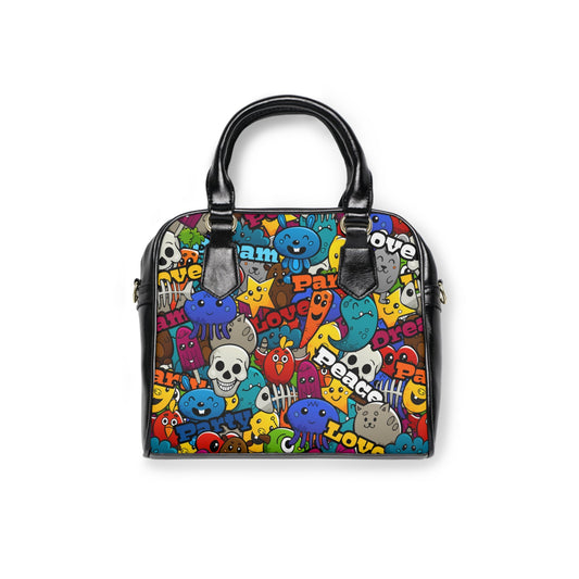 Shoulder Handbag - Street style - 9.45’’ x 8.27’’ / Black - Bags