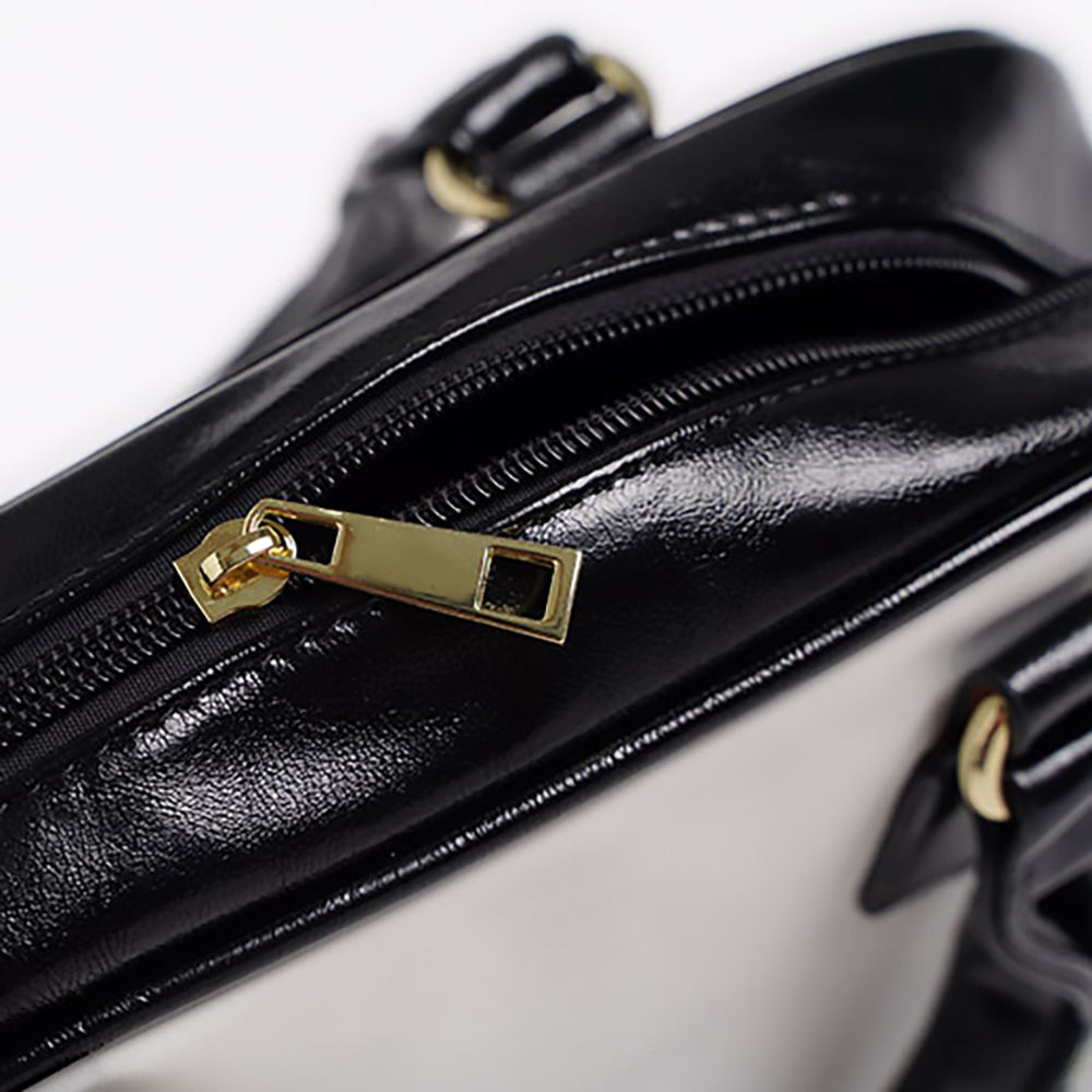 Shoulder Handbag- Sweet Melon - 9.45’’ x 8.27’’ / Black - Bags