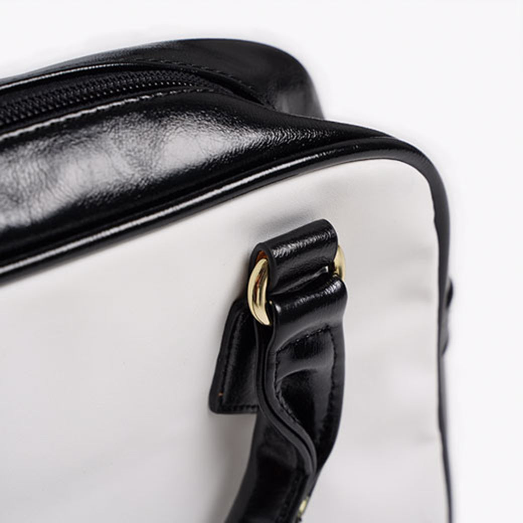 Shoulder Handbag- Sweet Melon - 9.45’’ x 8.27’’ / Black - Bags
