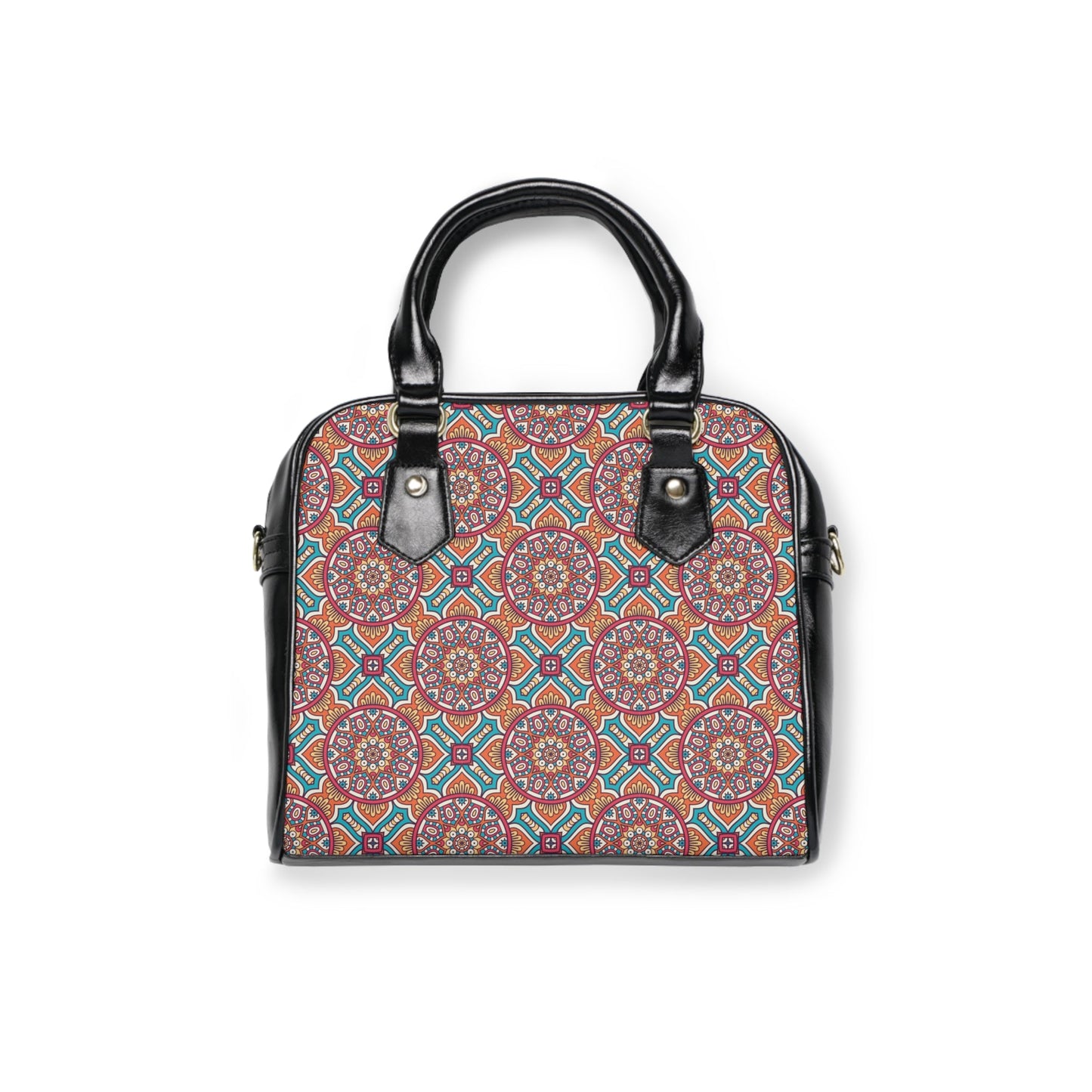 Shoulder Handbag - Timeless Elegance Oriental Pattern - 9.45’’ x 8.27’’ / Black - Bags