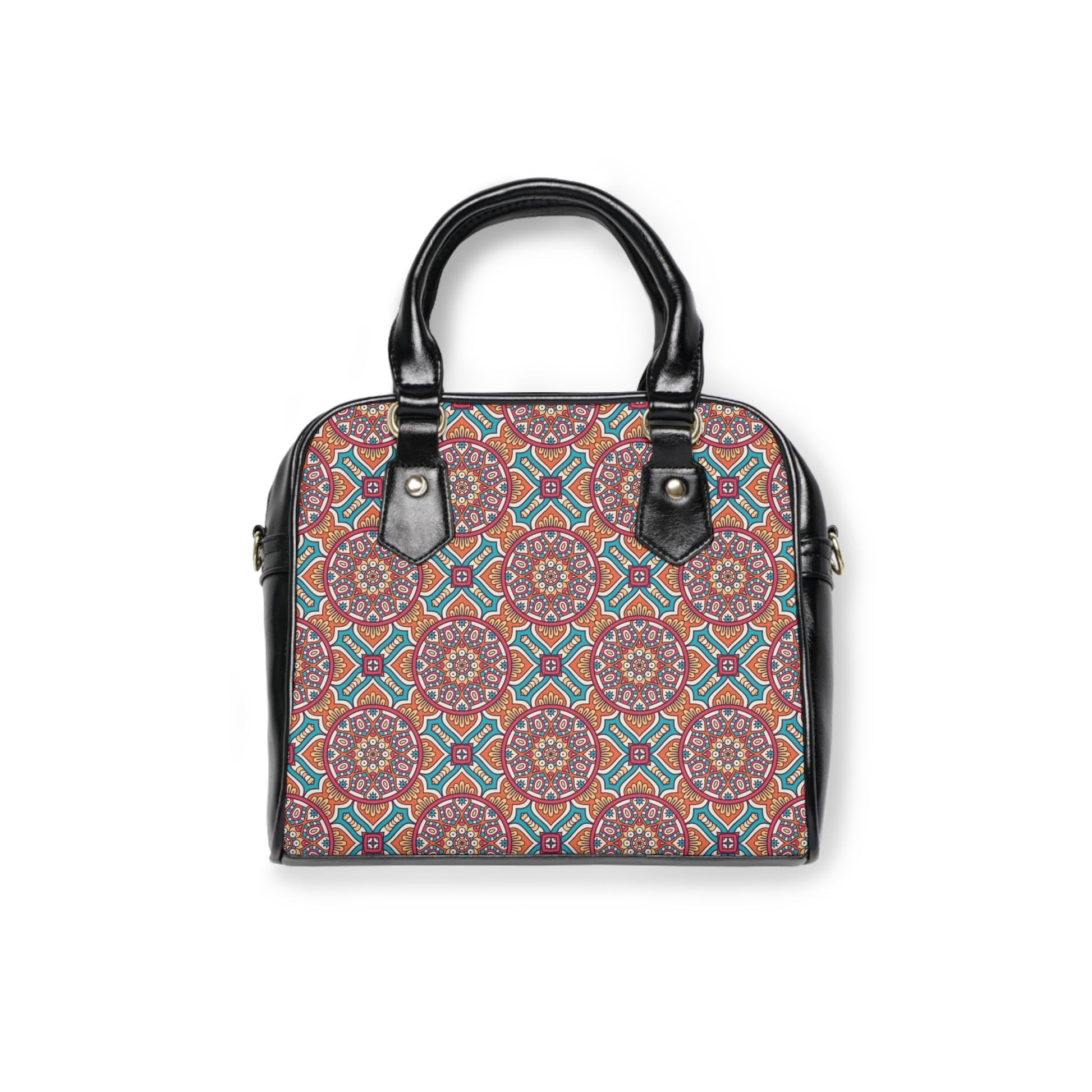 Shoulder Handbag - Timeless Elegance Oriental Pattern - 9.45’’ x 8.27’’ / Black - Bags
