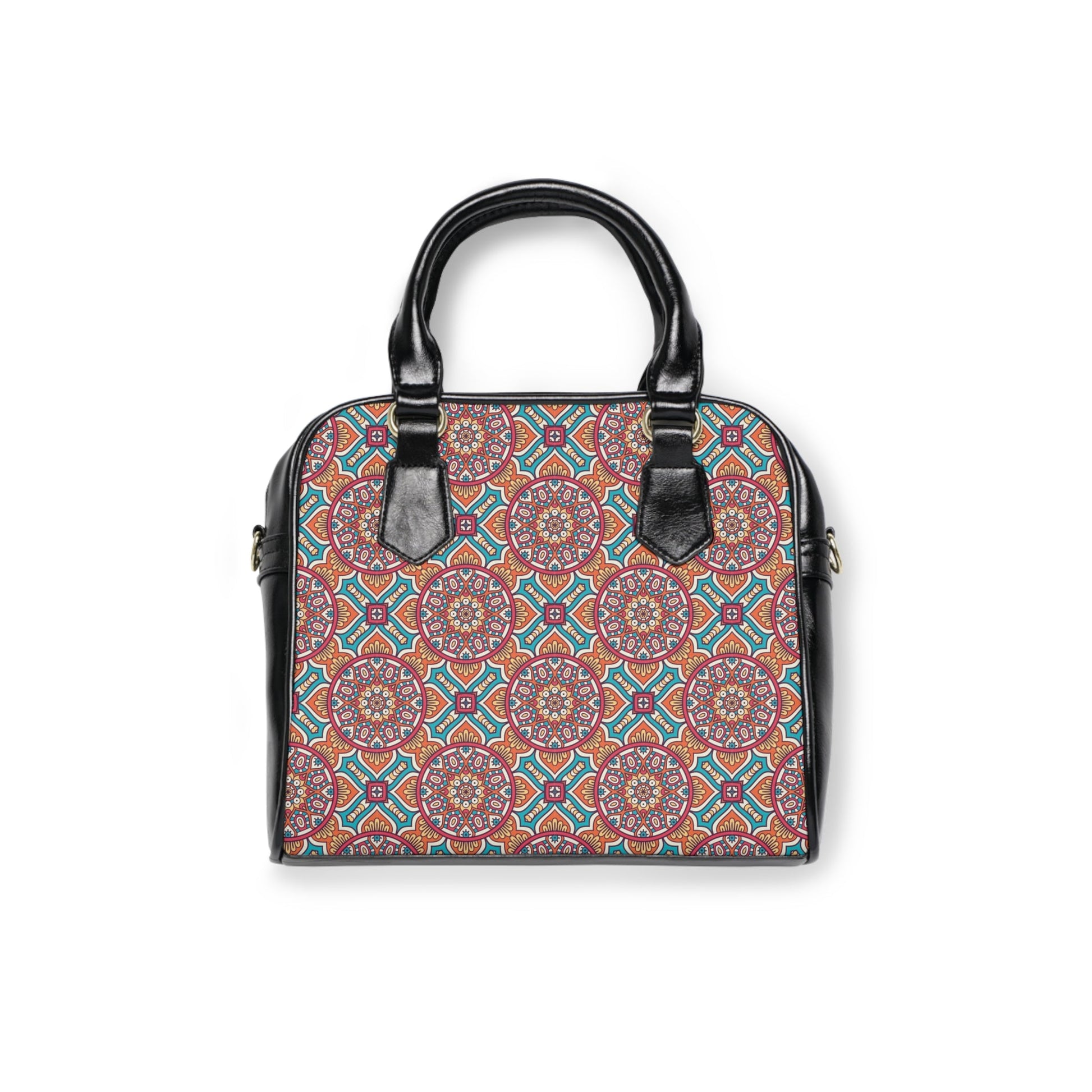 Shoulder Handbag - Timeless Elegance Oriental Pattern - 9.45’’ x 8.27’’ / Black - Bags