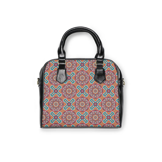 Shoulder Handbag - Timeless Elegance Oriental Pattern - 9.45’’ x 8.27’’ / Black - Bags