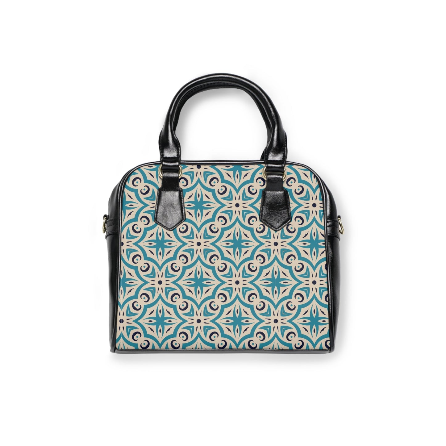 Shoulder Handbag - Vintage Elegance - 9.45’’ x 8.27’’ / Black - Bags