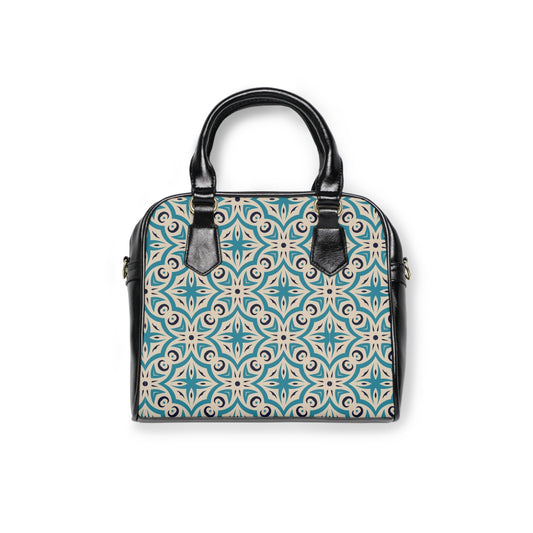 Shoulder Handbag - Vintage Elegance - 9.45’’ x 8.27’’ / Black - Bags
