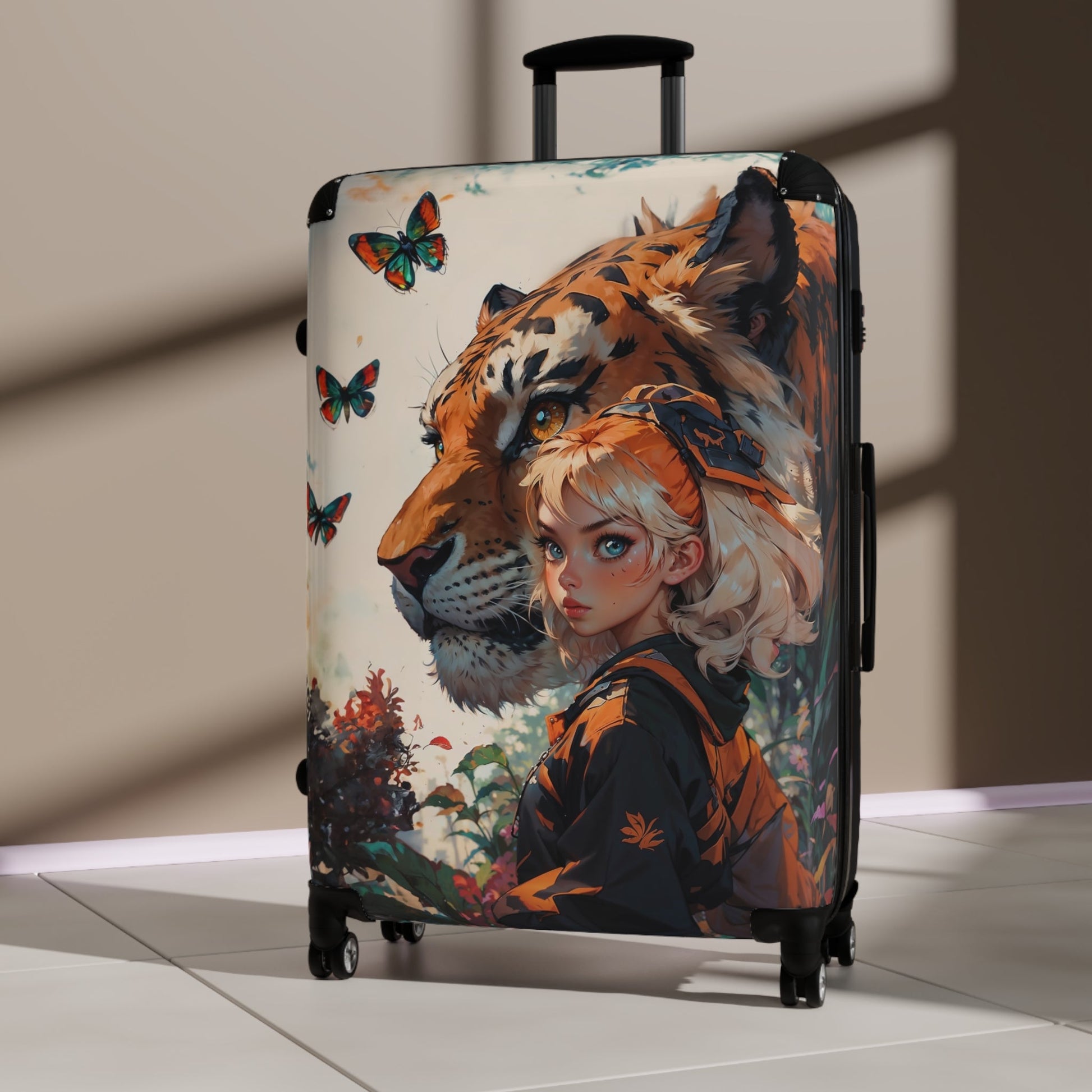 Travel Luggage - Anime Tiger Suitcase - suitcase