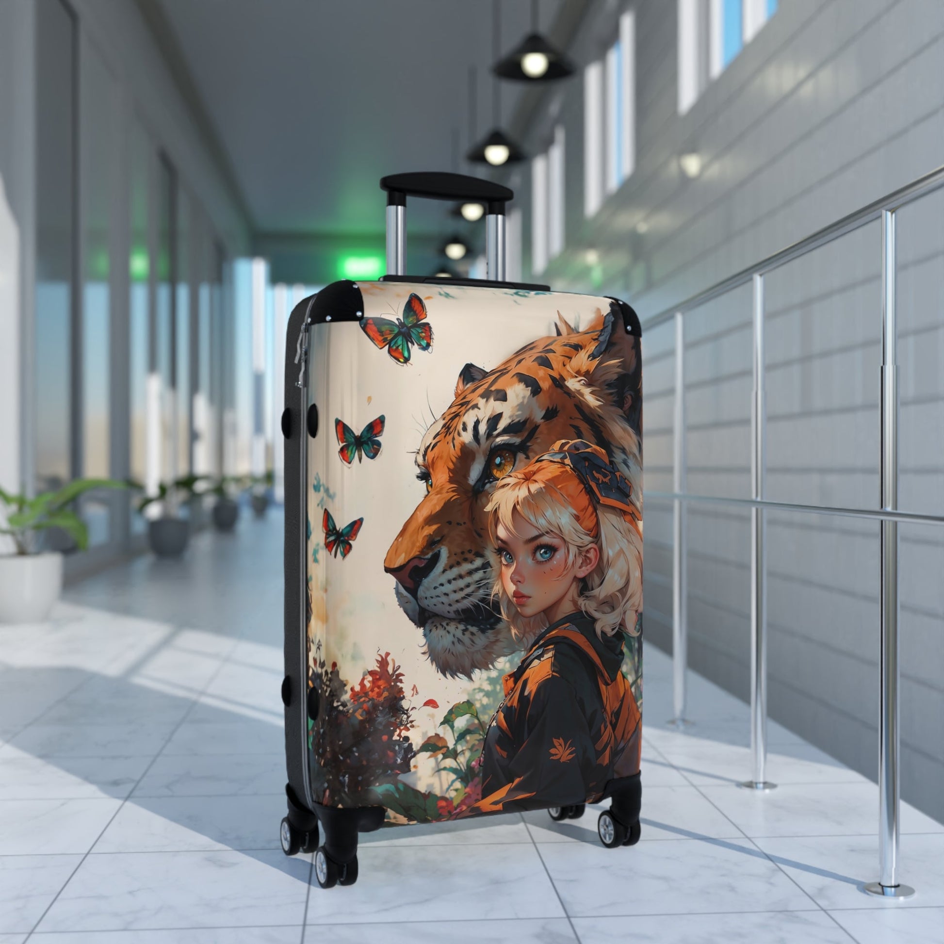 Travel Luggage - Anime Tiger Suitcase - suitcase