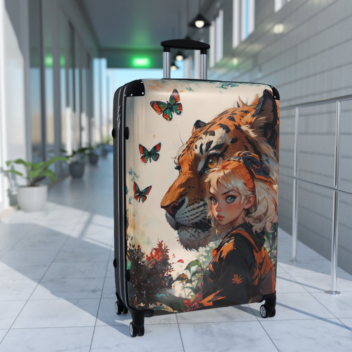 Travel Luggage - Anime Tiger Suitcase - suitcase