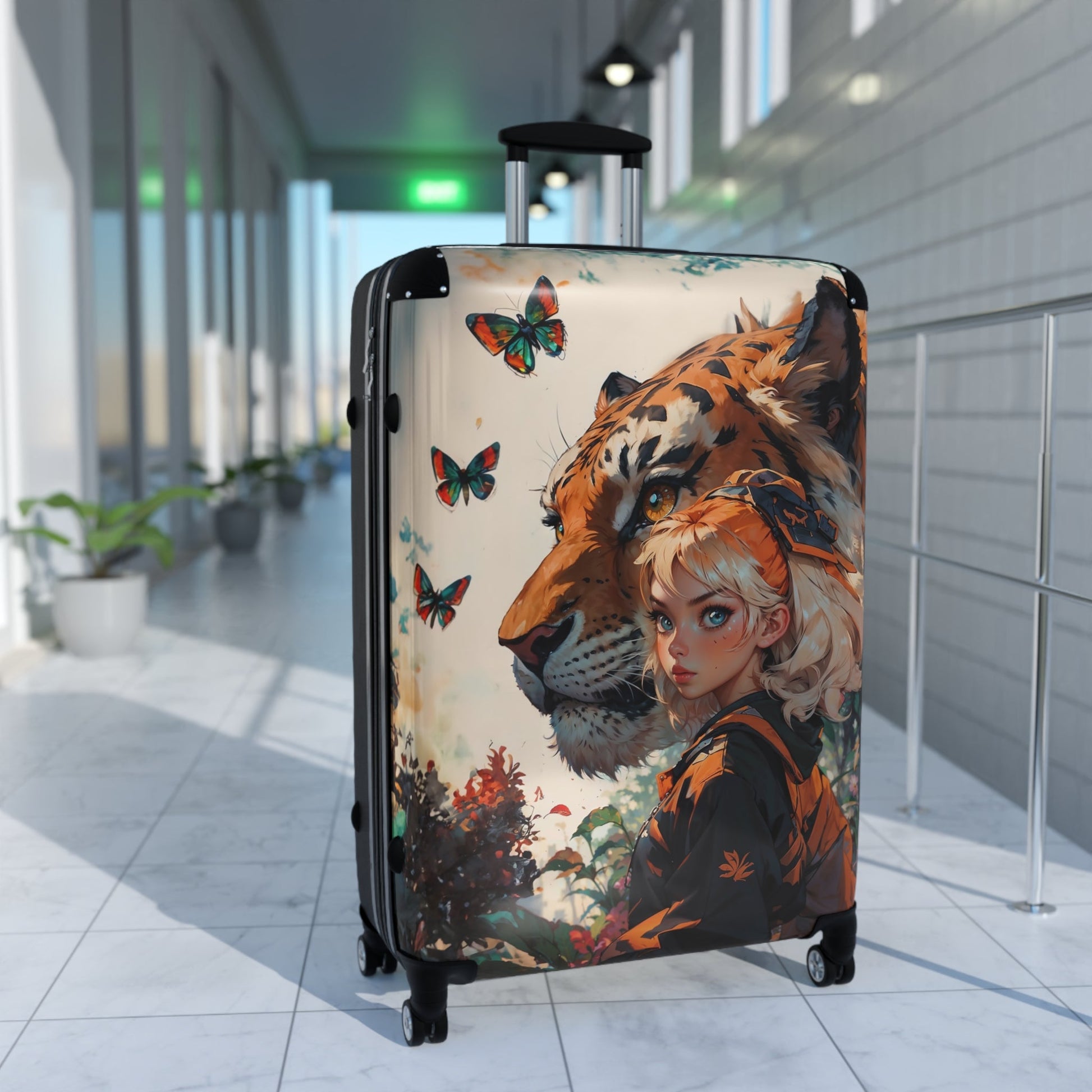 Travel Luggage - Anime Tiger Suitcase - suitcase