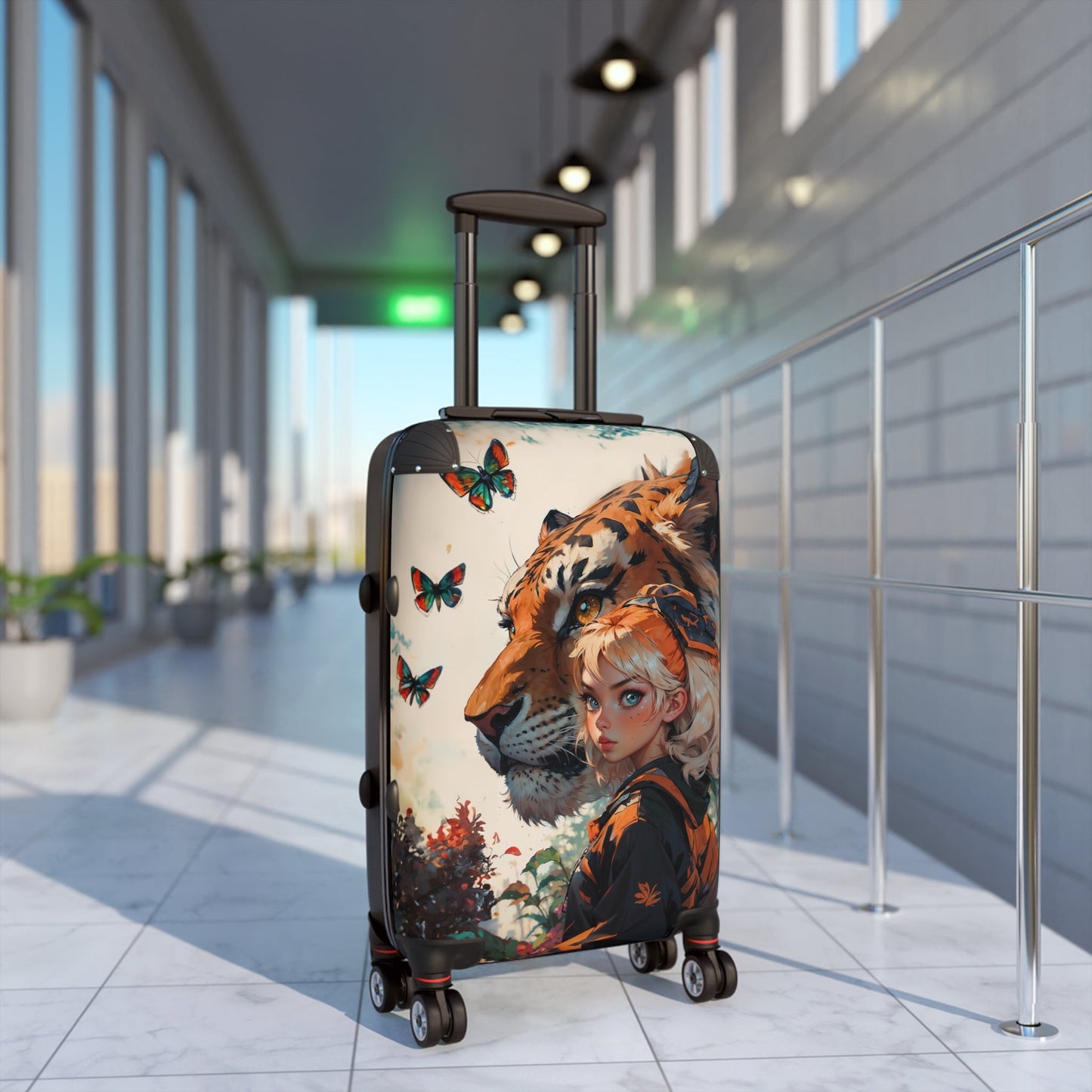 Travel Luggage - Anime Tiger Suitcase - suitcase