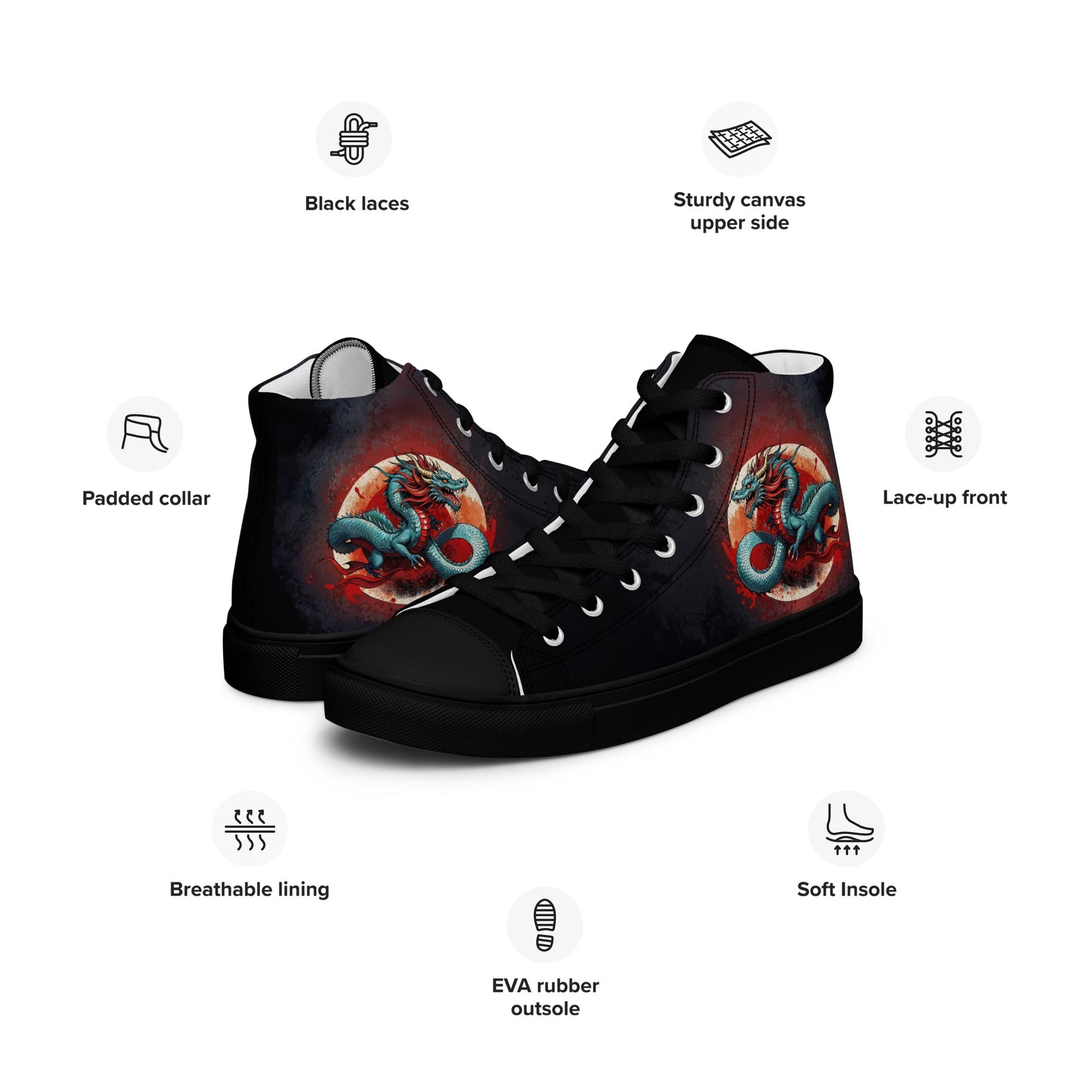 Unisex high top canvas shoes - Shoes