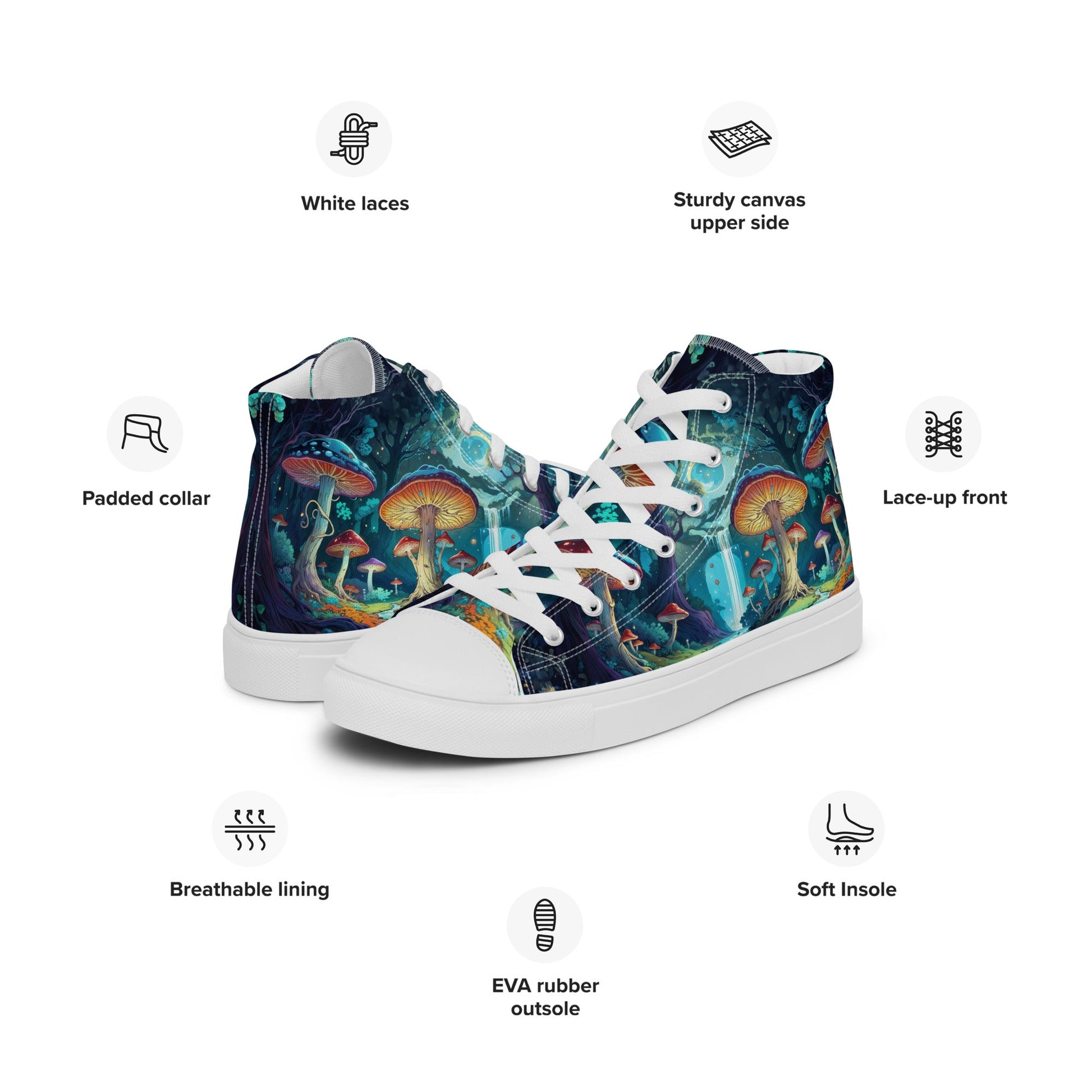 Unisex high top canvas shoes - Shoes