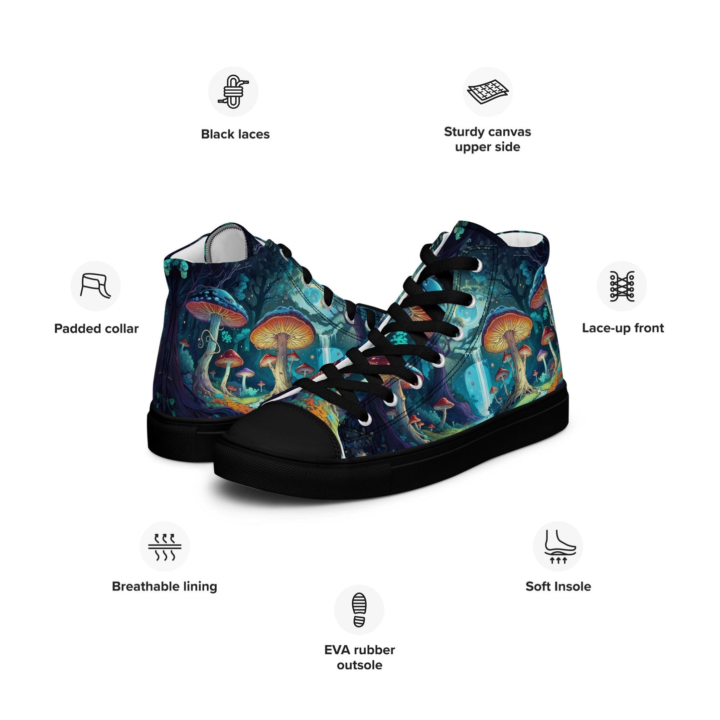 Unisex high top canvas shoes - Shoes