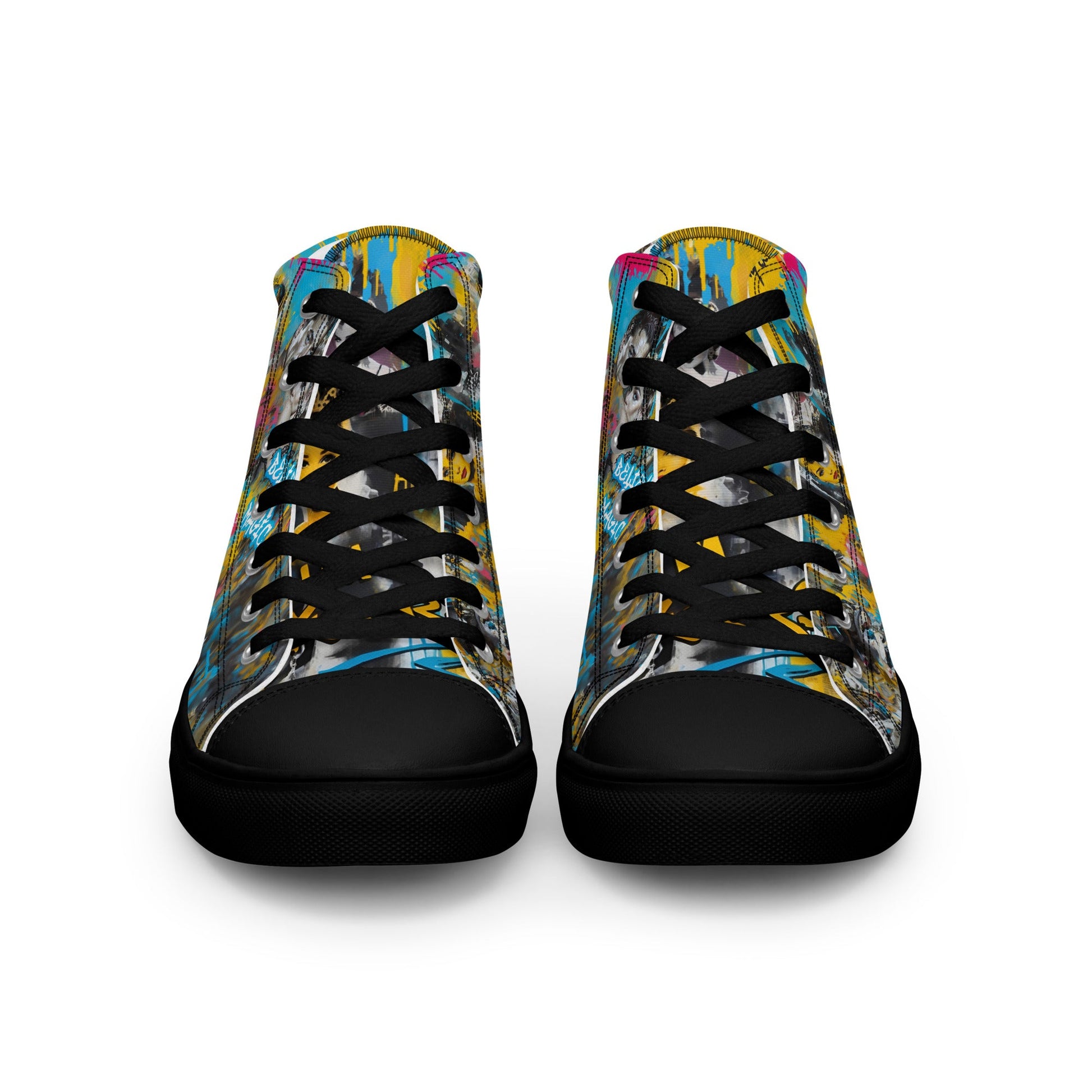Unisex high top canvas shoes- Audrey Hepburn - Shoes