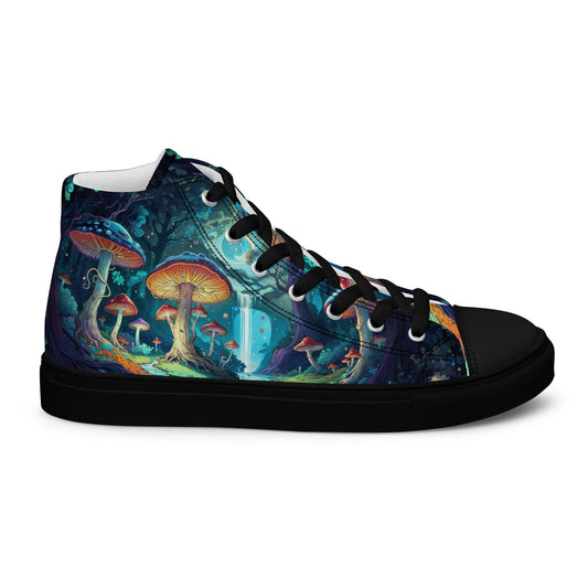 Unisex high top canvas shoes - Black / 5 - Shoes