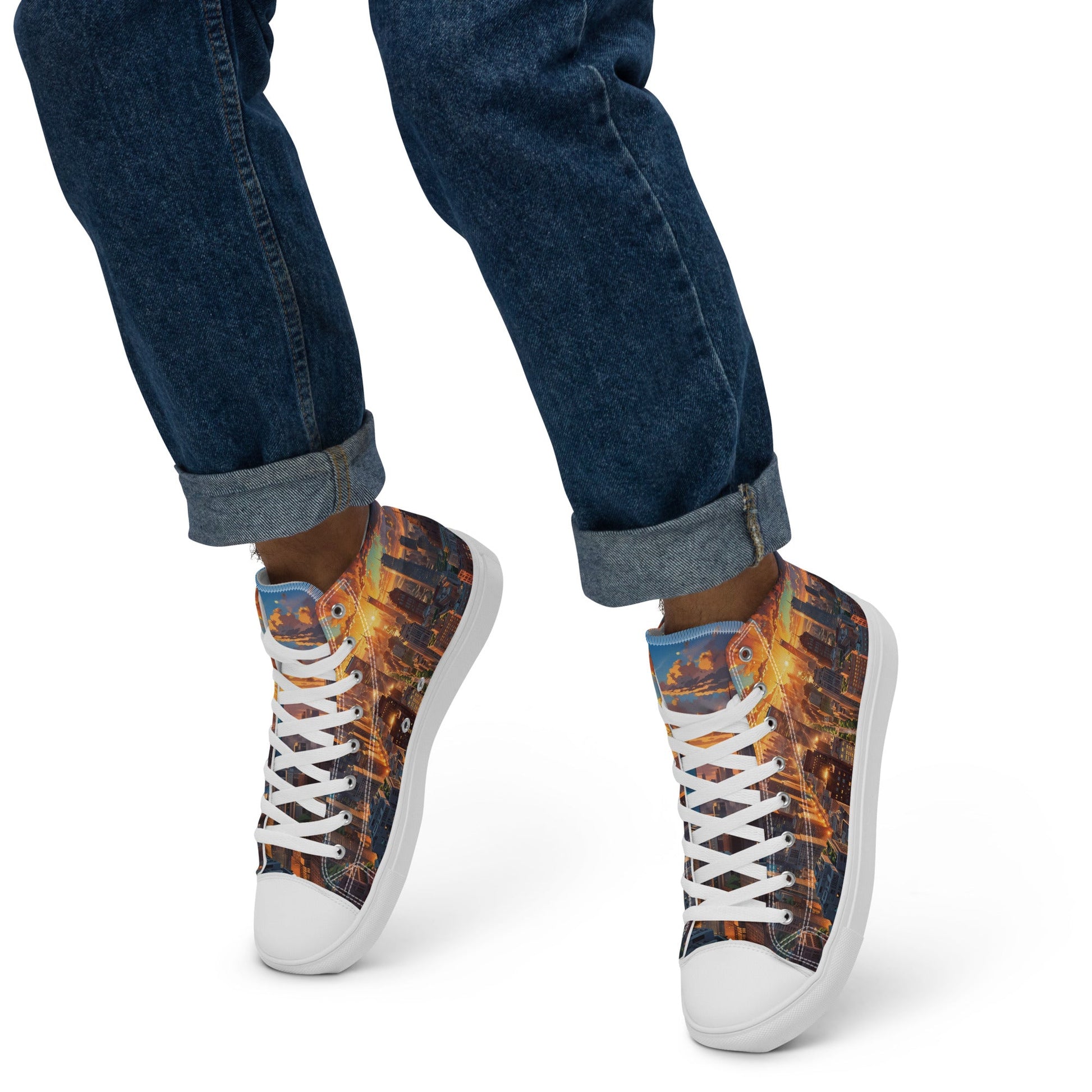 Unisex high top canvas shoes- City - Shoes