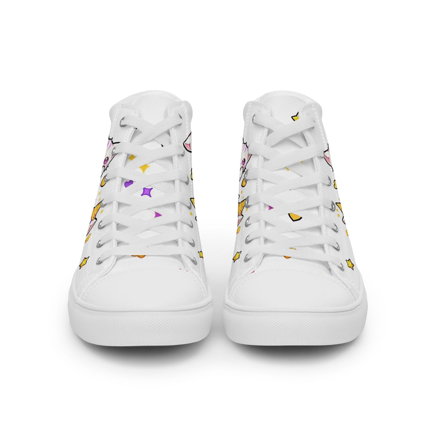 Unisex High top canvas shoes - Cute Cats - Shoes