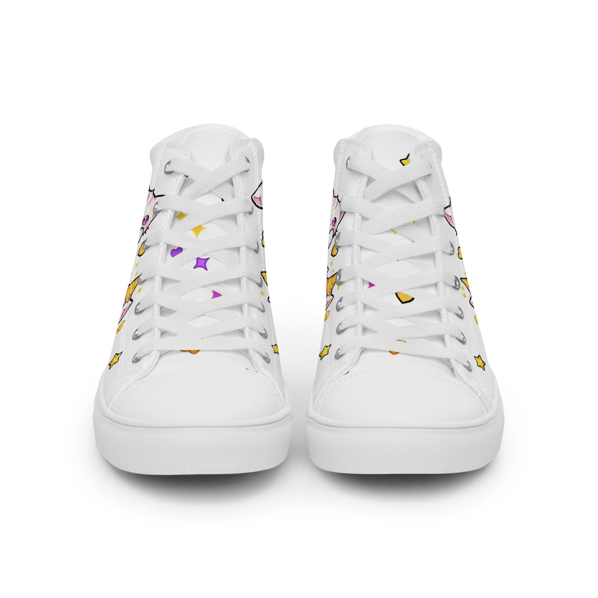 Unisex High top canvas shoes - Cute Cats - Shoes