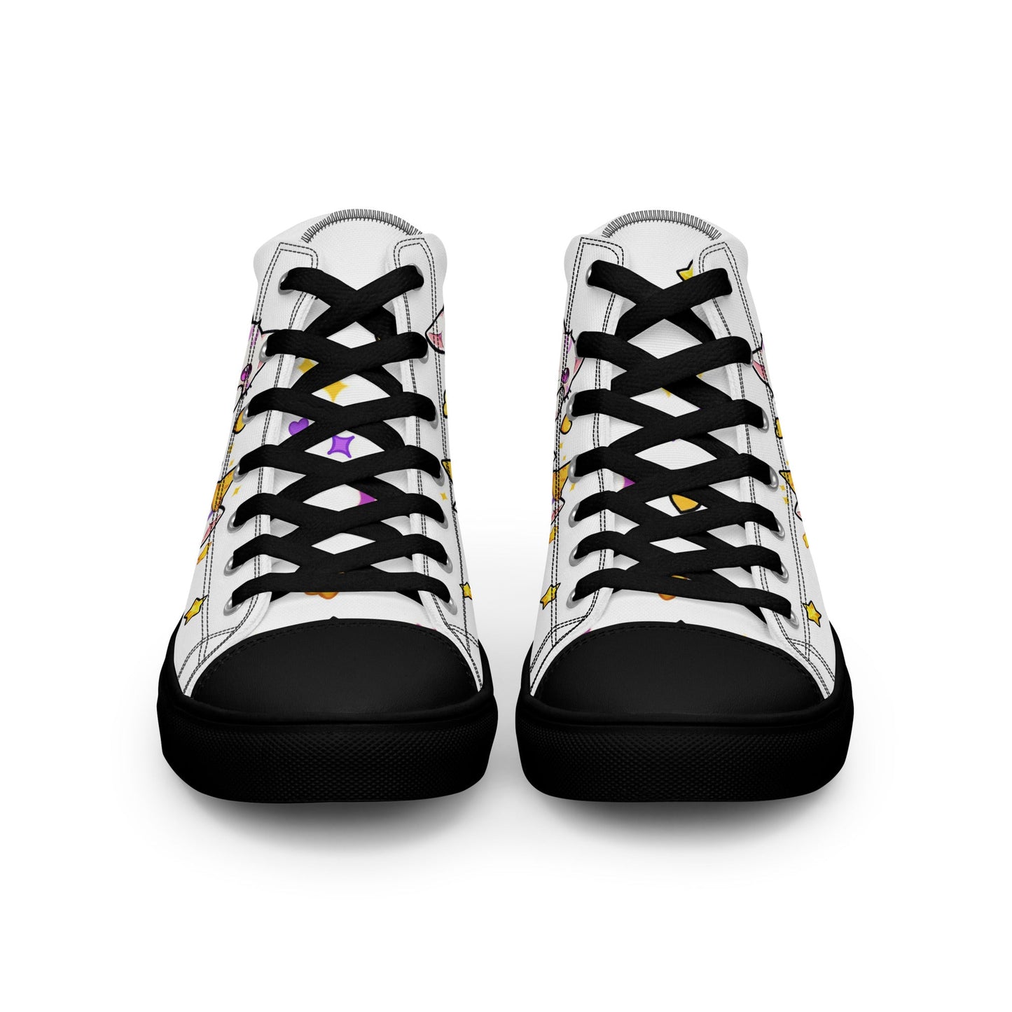 Unisex High top canvas shoes - Cute Cats - Shoes