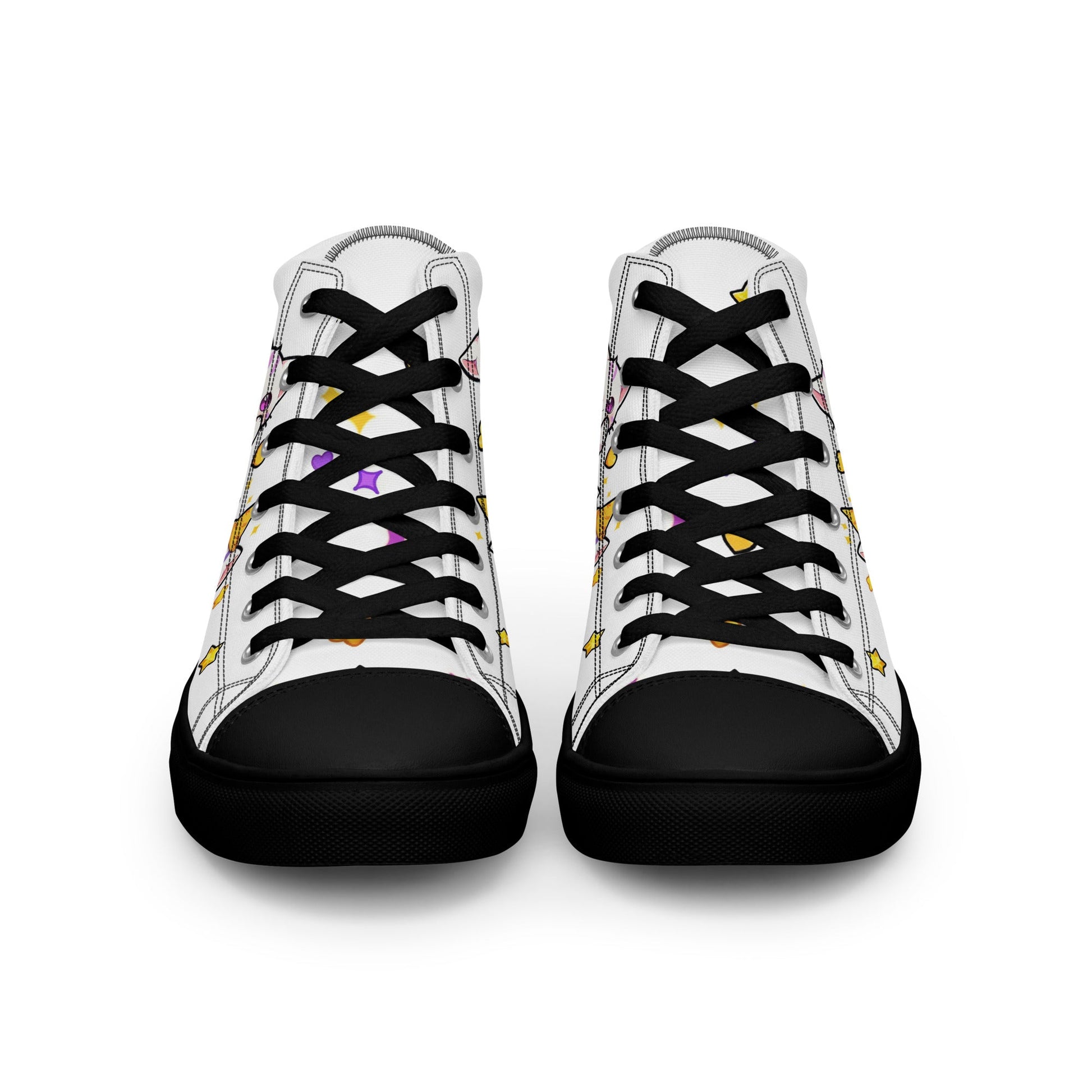 Unisex High top canvas shoes - Cute Cats - Shoes
