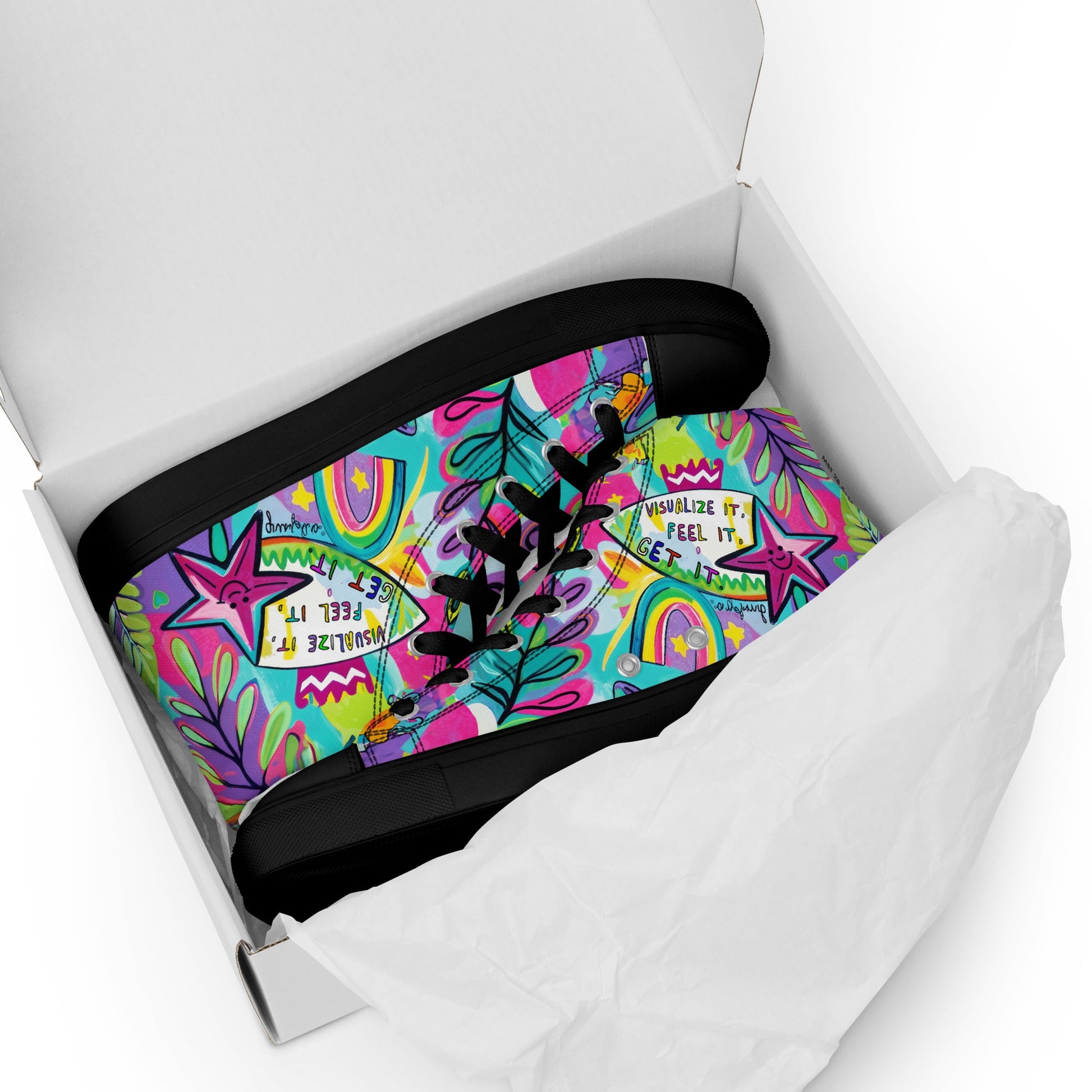 Unisex high top canvas shoes- Feel it - Shoes