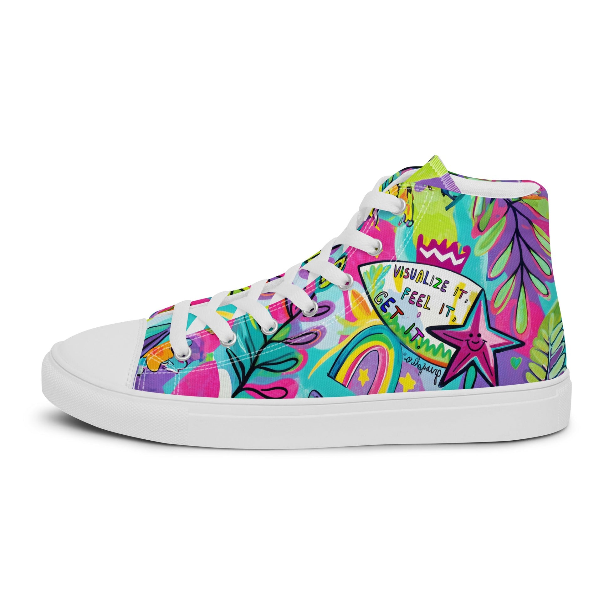 Unisex high top canvas shoes- Feel it - Shoes