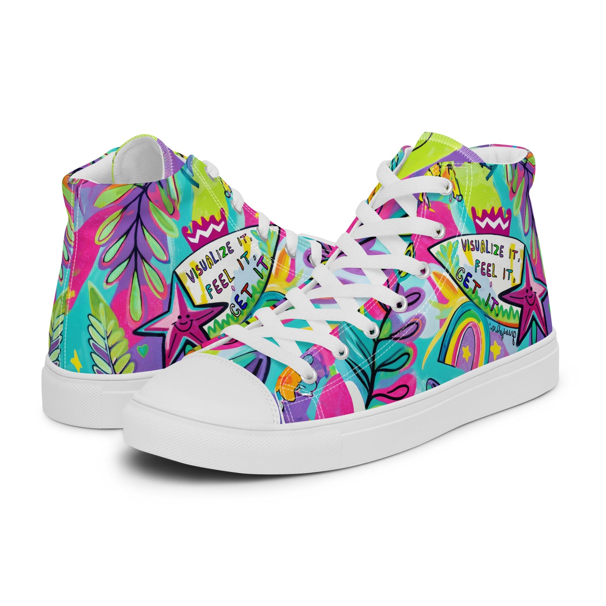 Unisex high top canvas shoes- Feel it - Shoes